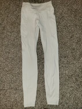 Lululemon White Yoga Pants